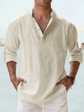 Men's Long-sleeved Breathable Button-down Shirt